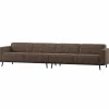 Woood Statement Xl 4-Zits Bank 372 Cm Bruin Melange