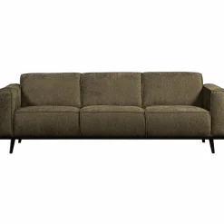 Woood Statement 3-zits bank 230 cm structure velvet bonsai