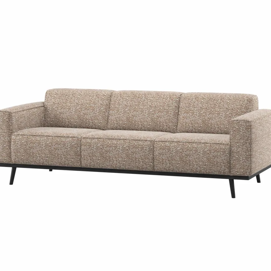 Woood Statement 3-Zits Bank 230 Cm Lichtbruin Melange