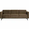Woood Statement 3-zits bank 230 cm fluweel taupe