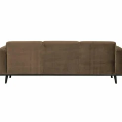 Woood Statement 3-zits bank 230 cm fluweel taupe