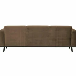 Woood Statement 3-zits bank 230 cm fluweel taupe