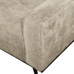 Woood Statement 3-zits bank 230 cm structure velvet wheatfield