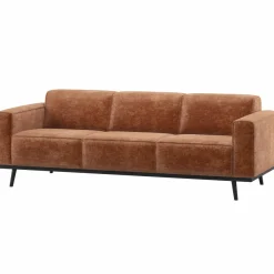 Woood Statement 3-Zits Bank 230 Cm Chenille Velvet Terra
