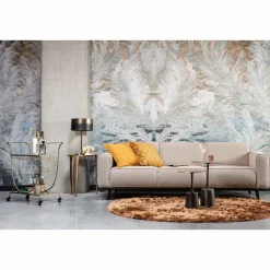 Woood Statement 3-zits bank 230 cm bouclé nougat