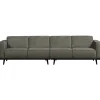 Woood Statement 4-zits bank 280 cm structure velvet frost