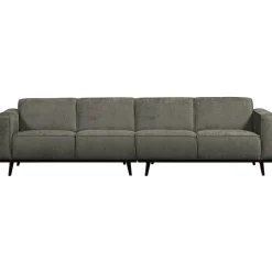 Woood Statement 4-zits bank 280 cm structure velvet frost
