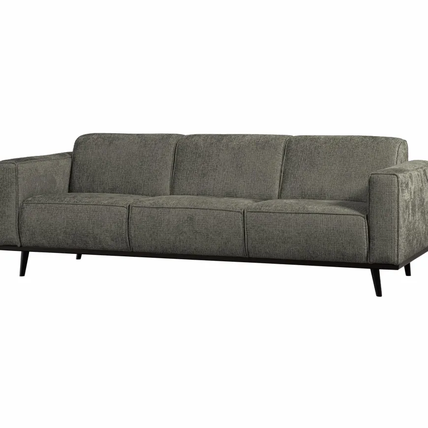 Woood Statement 3-zits bank 230 cm structure velvet frost