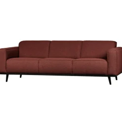 Woood Statement 3-zits bank 230 cm bouclé chestnut