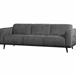 Woood Statement 3-zits bank 230 cm structure velvet mountain