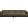 Woood Statement 4-zits bank 280 cm structure velvet bonsai