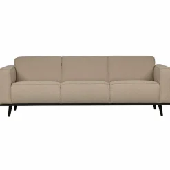 Woood Statement 3-zits bank 230 cm bouclé beige