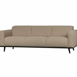Woood Statement 3-zits bank 230 cm bouclé beige