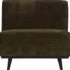 Woood Statement 1-zits element brede platte rib warm groen