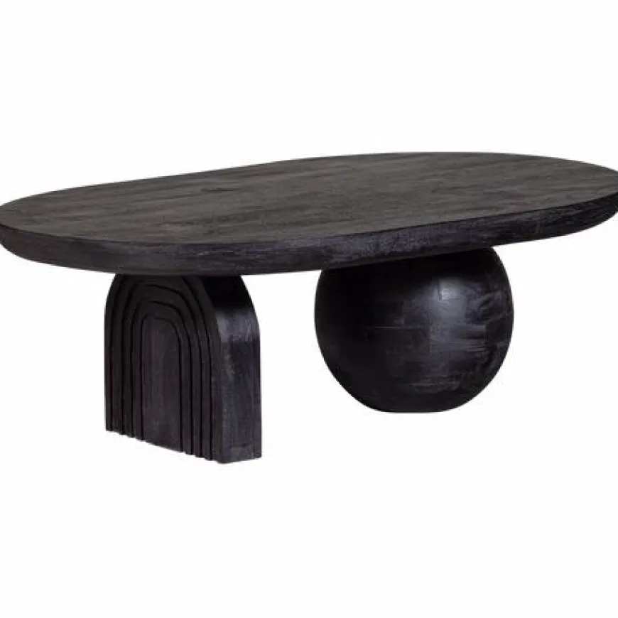 Woood Steppe Salontafel Mango Hout Zwart