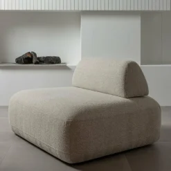 Woood Sterck fauteuil met verplaatsbare rugleuning naturel