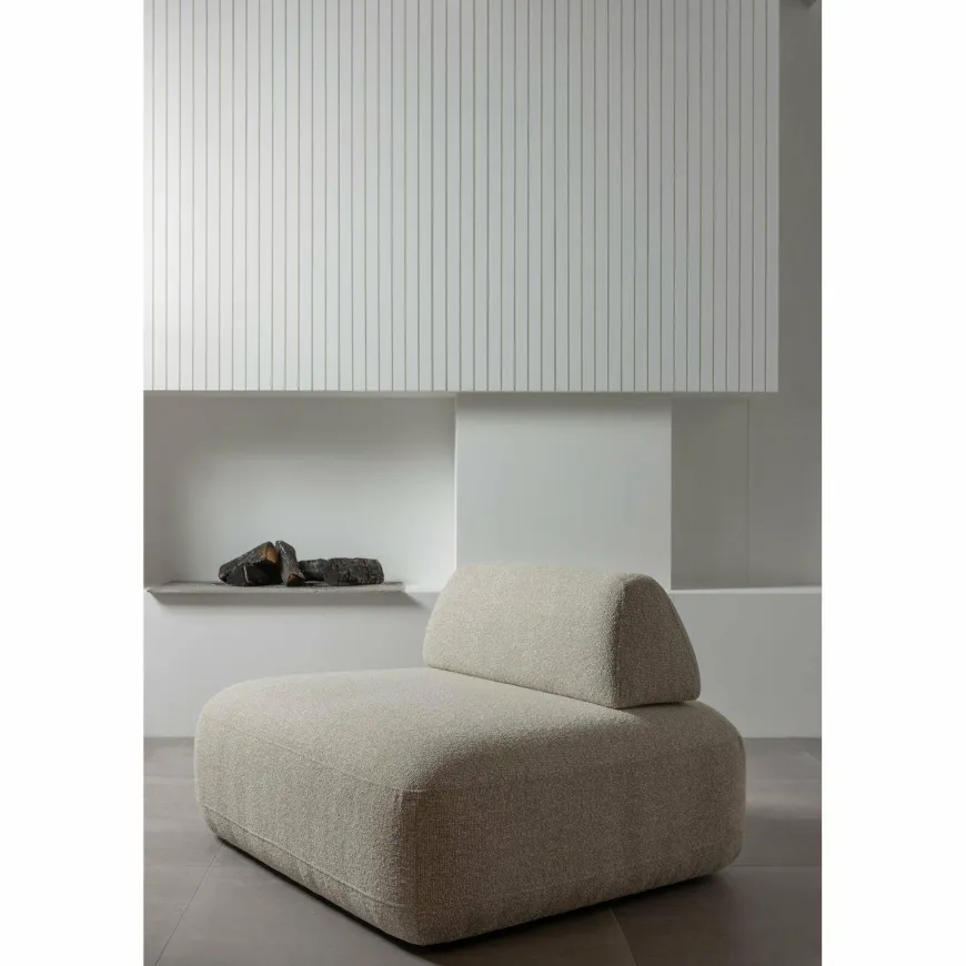Woood Sterck fauteuil met verplaatsbare rugleuning naturel