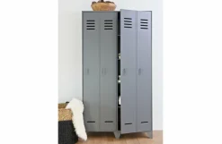 Woood Stijn Hoog 2drs Lockerkast Steel Grey [fsc]