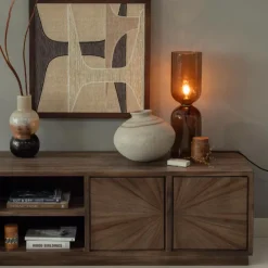 Woood Sun tv meubel met open vak recycled teak bruin