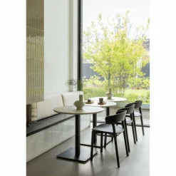 Woood Tablo bistro tafel eindstuk vingerlas 80x74cm dakargrau [fsc]