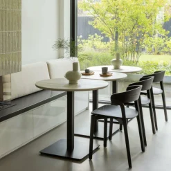 Woood Tablo bistro tafel tussenstuk vingerlas 80x68cm dakargrau [fsc]