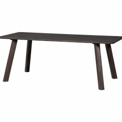 Woood Tablo eettafel afgerond vingerlas 200x90cm mystic brown [fsc]