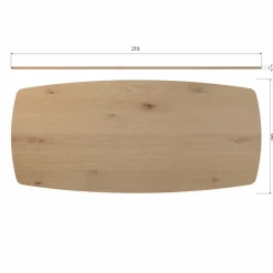 Woood Tablo eettafel deens ovaal dl 220x100cm transparant [fsc]