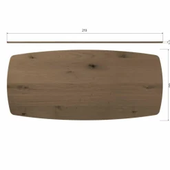 Woood Tablo eettafel deens ovaal dl 220x100cm cashmere brown [fsc]