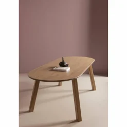 Woood Tablo eettafel ovaal vingerlas 220x90cm pebble grey [fsc]