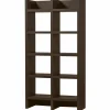 Woood Timo open kast mdf donkerbruin 195x100x40cm