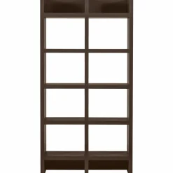 Woood Timo open kast mdf donkerbruin 195x100x40cm