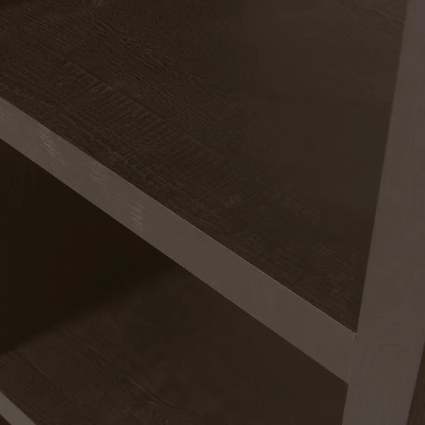 Woood Timo open kast mdf donkerbruin 195x100x40cm