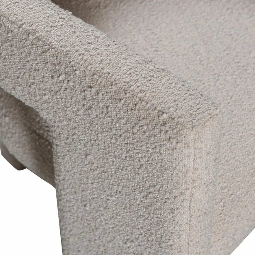 Woood TIWA fauteuil boucle beige