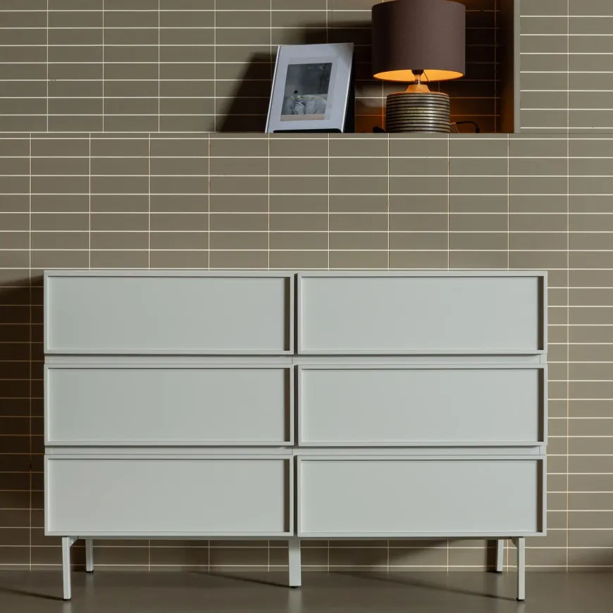 Woood Tours Ladekast 6 Lades Melamine/Mdf Zand