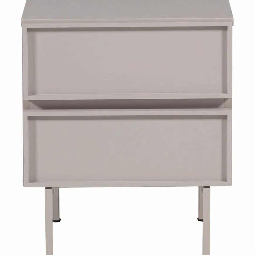 Woood Tours Ladekast/Nachtkastje 2 Lades Melamine/Mdf Zand