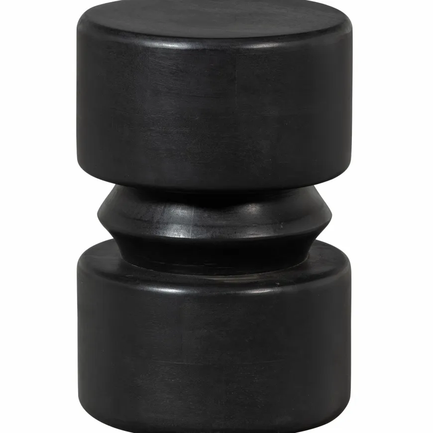Woood Tuve bijzettafel hout bruin/zwart