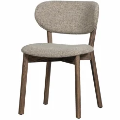 Woood Udar eetkamerstoel met houten frame donkerbruin