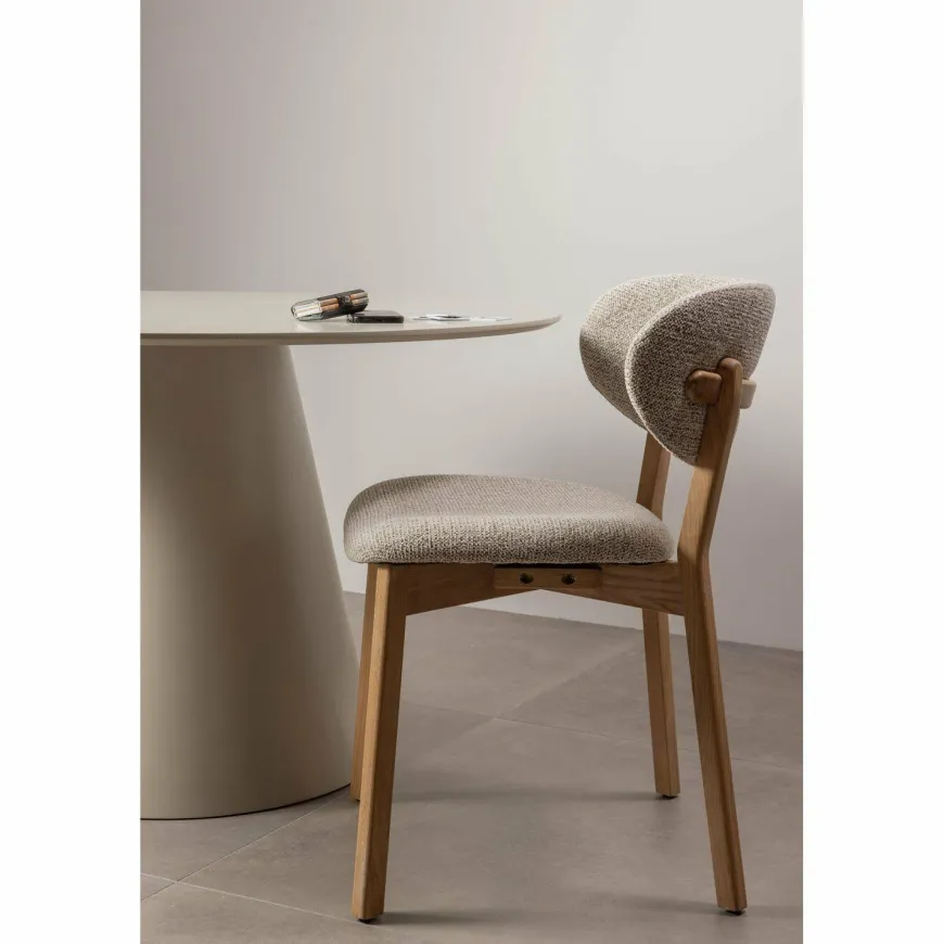 Woood Udar eetkamerstoel met houten frame naturel