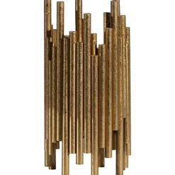 Woood Uneven waxinehouder metaal antique brass 24cm