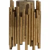 Woood Uneven waxinehouder metaal antique brass 18cm