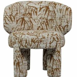 Woood Upke fauteuil met dessin naturel/bruin