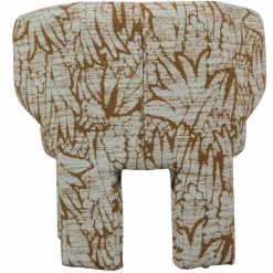Woood Upke fauteuil met dessin naturel/bruin