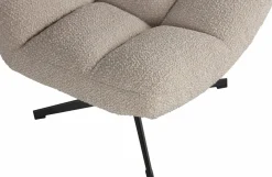 Woood Vinny Draaifauteuil bouclé Zand