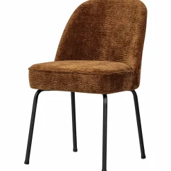 Woood Vogue eetkamerstoel 3d chenille middenbruin