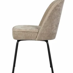 Woood Vogue eetkamerstoel 3d chenille zand