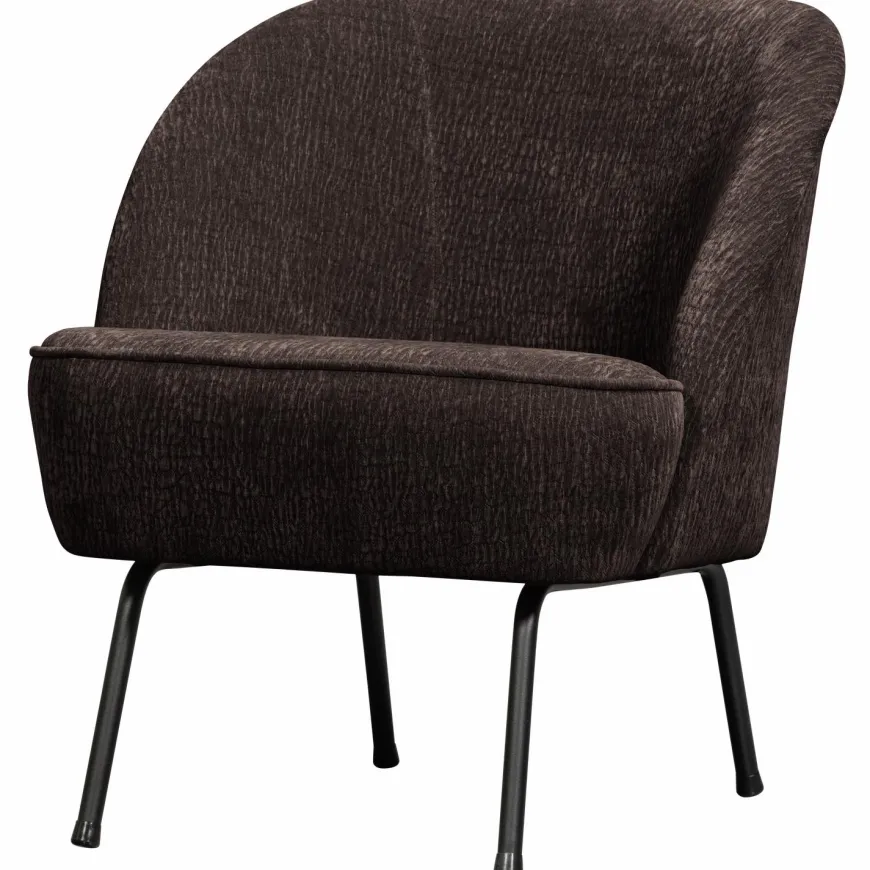 Woood Vogue fauteuil 3d chenille donkerbruin