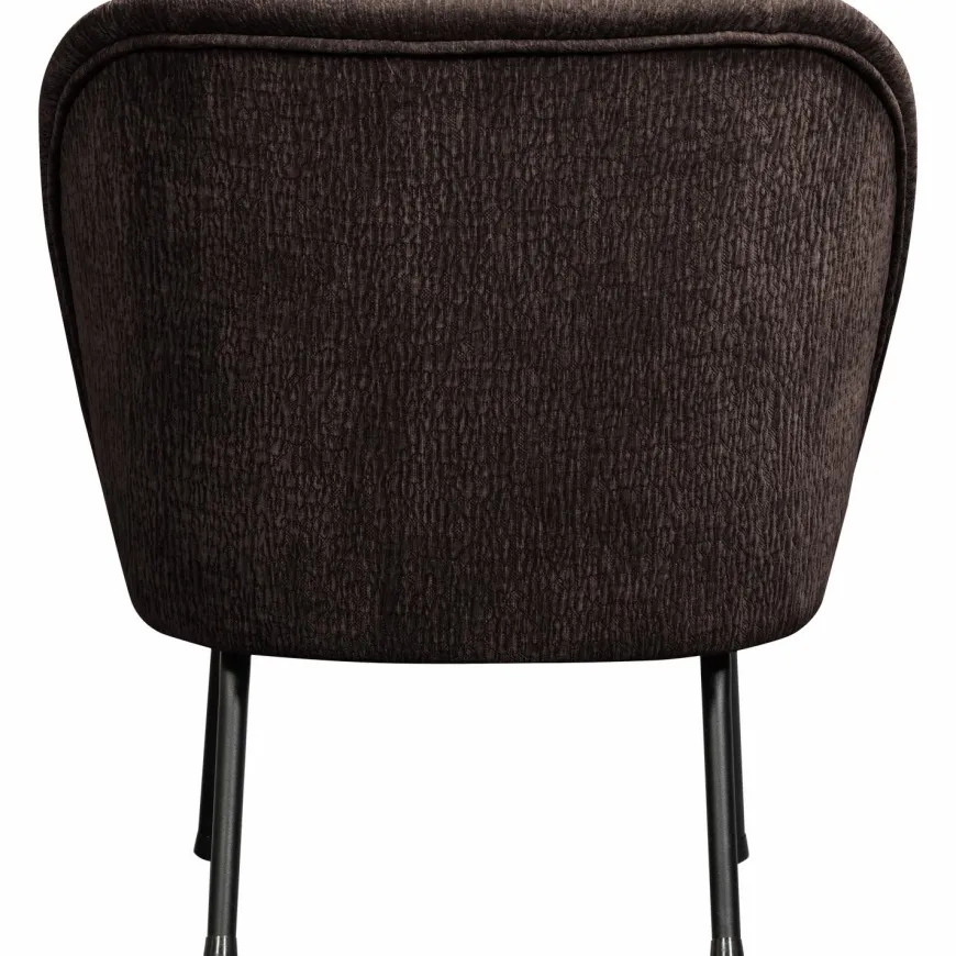 Woood Vogue fauteuil 3d chenille donkerbruin
