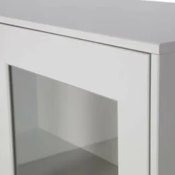 Woood Xam vitrinekast grenen wolkengrijs [fsc]