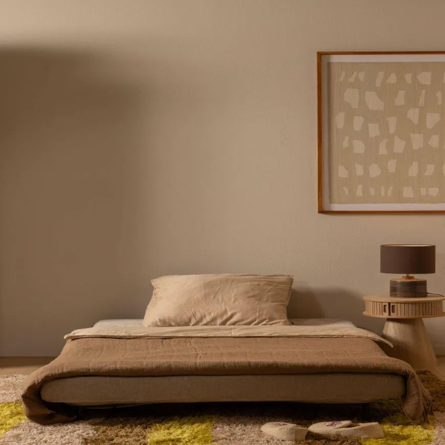 Woood Xem 1-persoons slaapbank velvet naturel