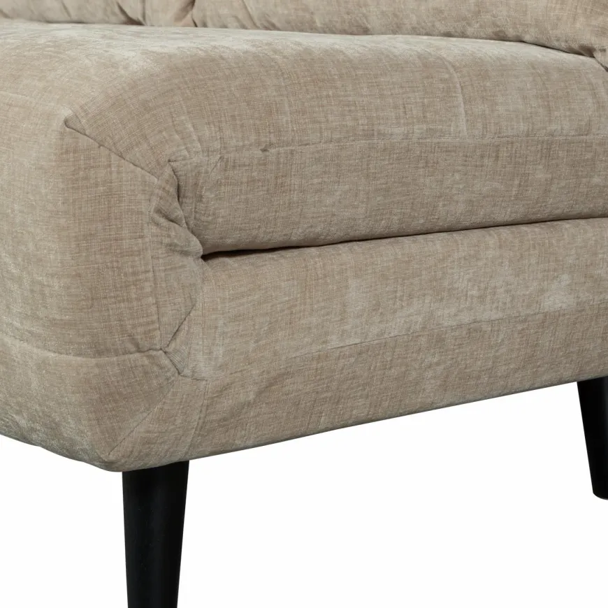 Woood Xem 1-persoons slaapbank velvet naturel